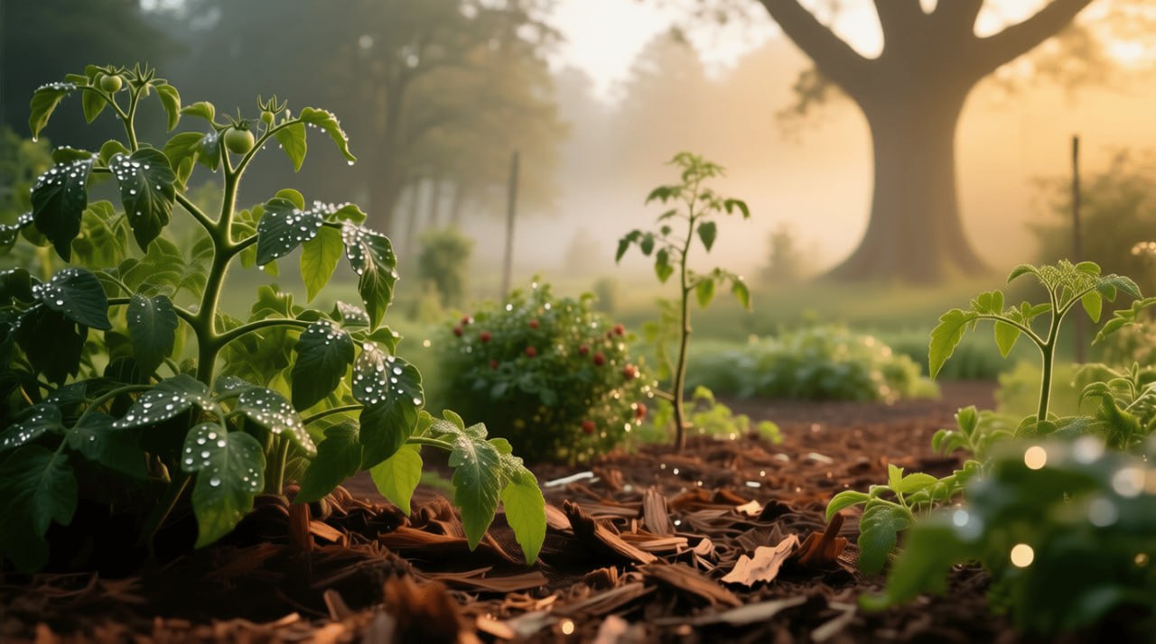 Создаем "умный" сад: Как мульча из коры помогает строить симбиоз с микоризой